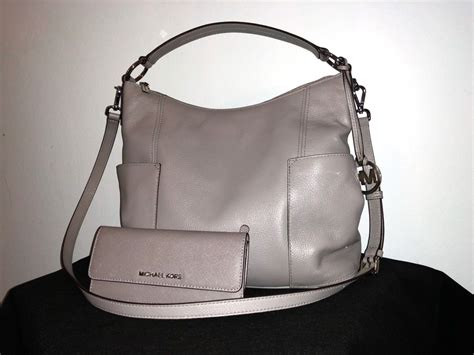 michael kors grey hobo|Women's Grey Designer Handbags .